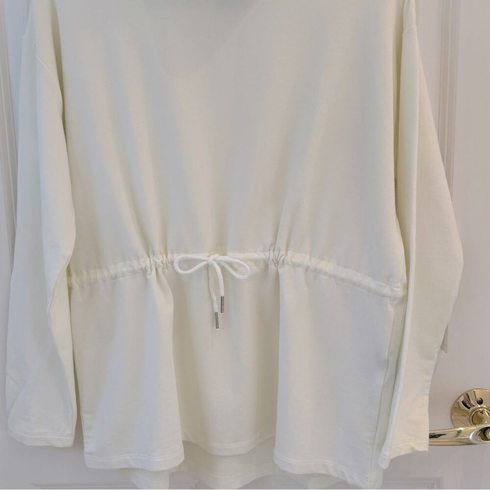 Summersalt French Terry Cinched Waist White Pullover Size Small - Picture 3 of 10